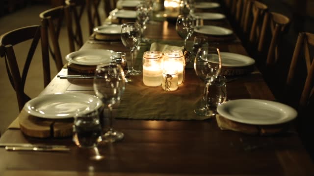 Dinner Table in Restaurant