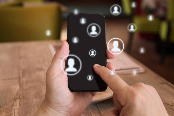 istock Social media icon computer network connection community people mobile phone app 1096411096