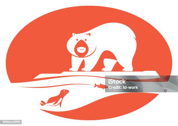 Polar Bear Looking At Seal Stock Illustration - Download Image Now - Aggression, Animal, Animal Wildlife