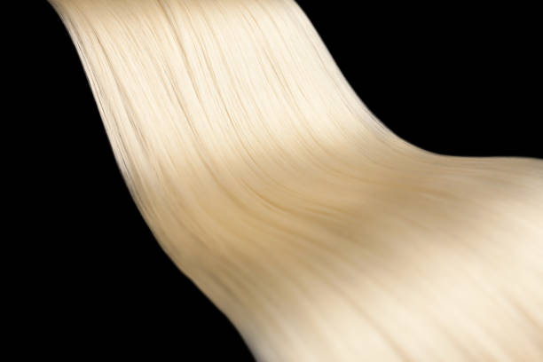 istock Closeup on luxurious glossy blonde hair 1096463942
