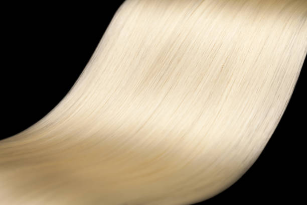 istock Closeup on luxurious glossy blonde hair 1096464040
