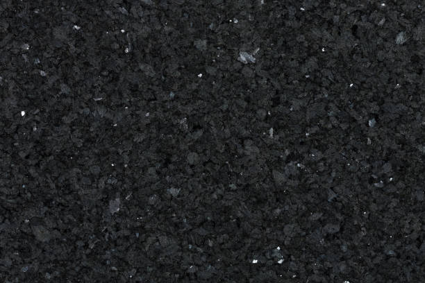 istock Detail view of black granite surface, texture for your project. 1096464084