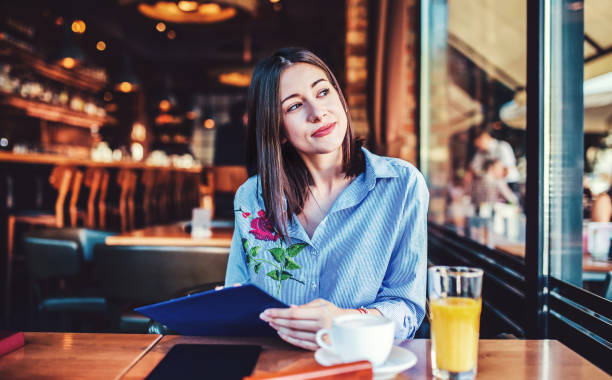 istock Young student learning in the cafe. Education, lifestyle concept 1096466292