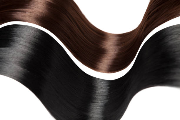 istock Closeup on luxurious glossy hair 1096473268