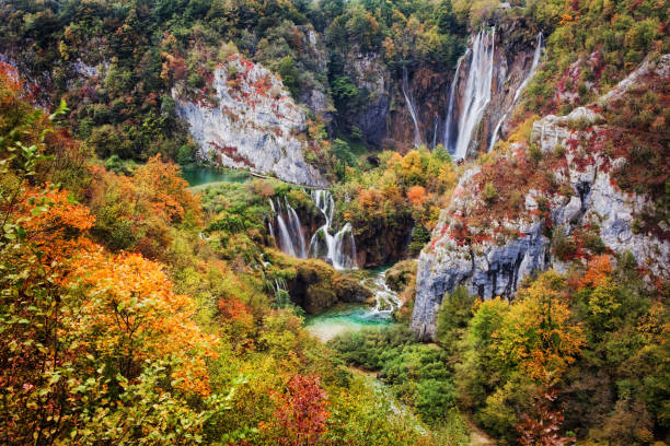 istock Plitvice Lakes National Park in Croatia 1096473330