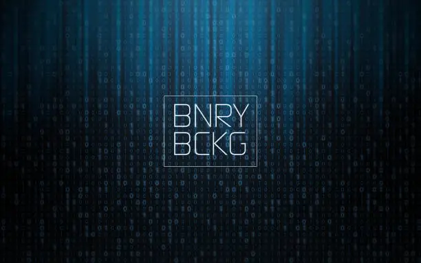 Vector illustration of Binary Background