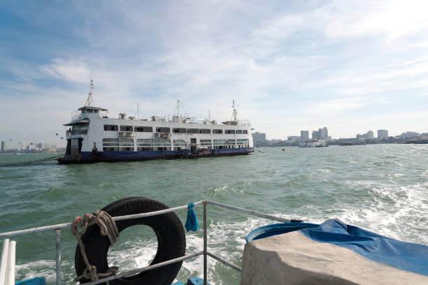 istock Ferry on the sea. 1096484624