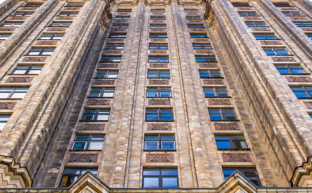 istock Abstract geometric background. city buildings and facades. 1096486228