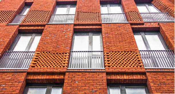 istock Abstract geometric background. city buildings and facades. 1096486458