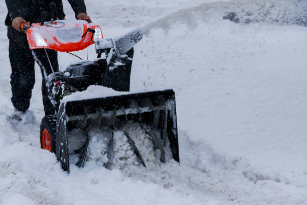 istock The person deletes snow after snowfall in winter day 1096489558