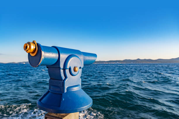 istock Binoculars for tourists on the beach. 1096491166