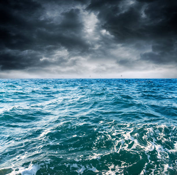 istock Blue sky with clouds over the sea. 1096491788