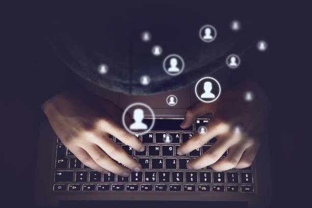istock Hacker internet computer crime cyber attack network security social media people 1096493986