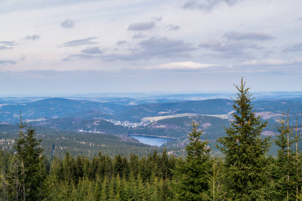 View from the Auersberg in the Ore Mountains