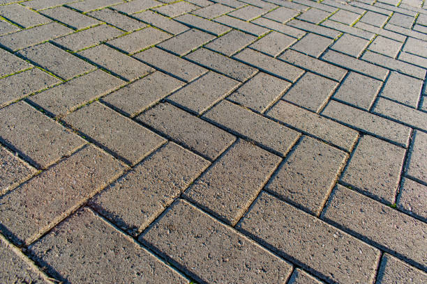 istock Cubical stone pavement on the street 1096498934