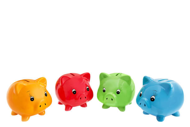 istock Four Piggy Banks 1096499006