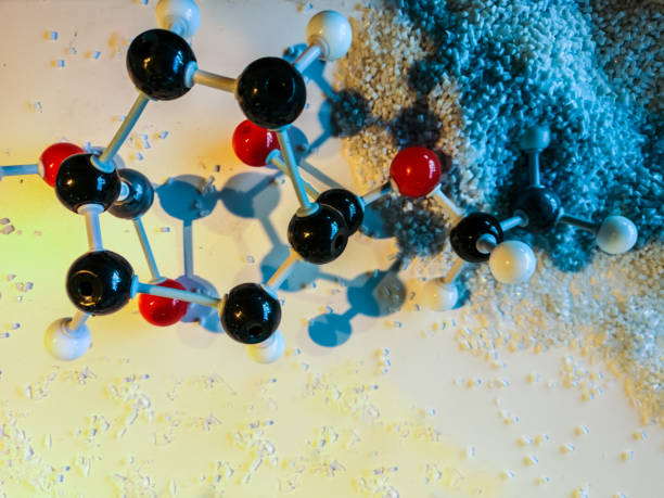 prototipo modello per la struttura molecolare degli atomi - dna kit foto e immagini stock