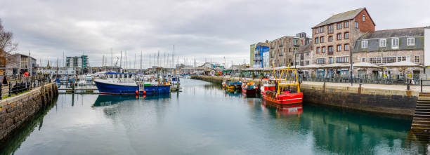 istock Boats Moored at the Barbican in Plymouth, Devon 1096519200