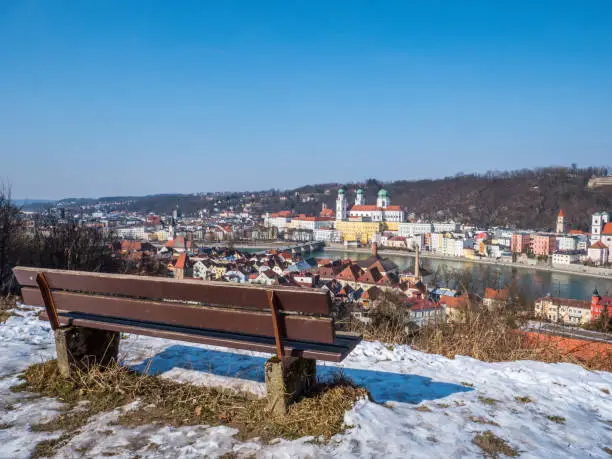 Passau wintry panorama