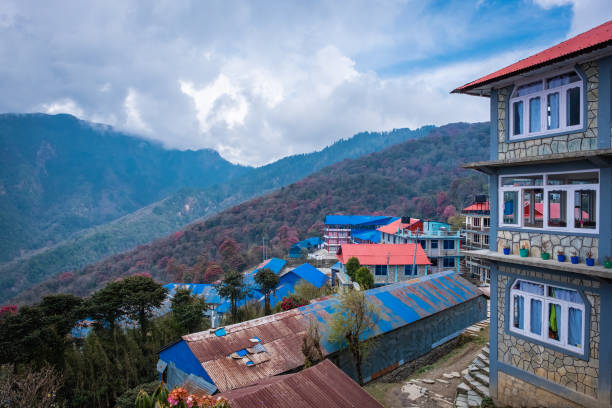 istock Trekking to Annapurna Base Camp 1096530408