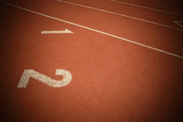 Running Track, Number, one, two, 1 to 2, Athletic field, one to two