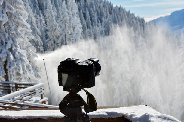 istock taking photo of winter mountasins with a dslr camera 1096550096