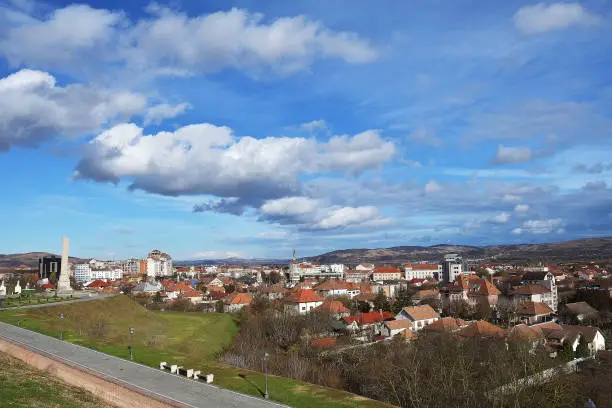 View to the city Alba-Iulia, Romania