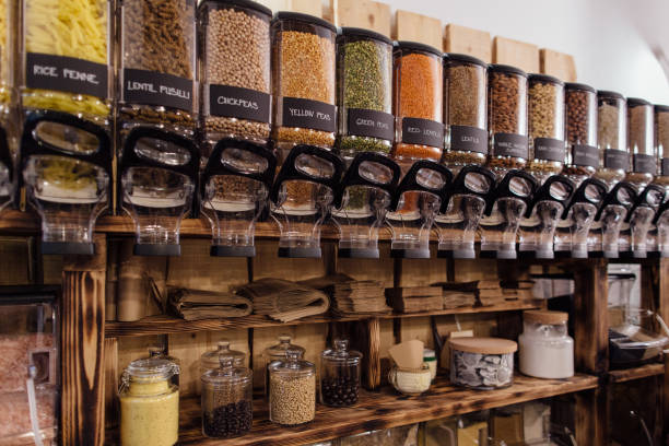 Interior of zero waste shop.