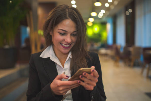 istock Business woman using phone 1096570952