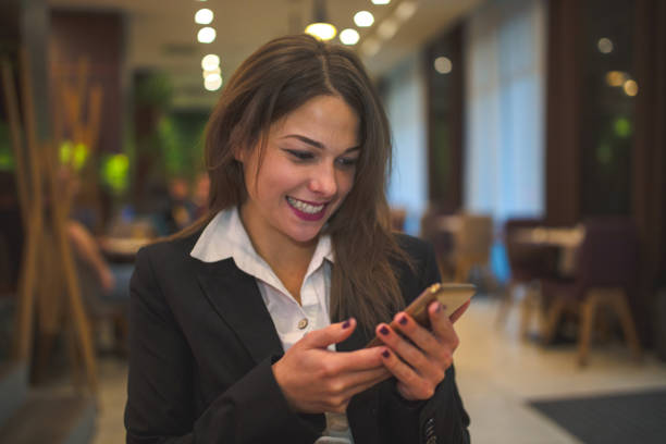 istock Business woman using phone 1096570960