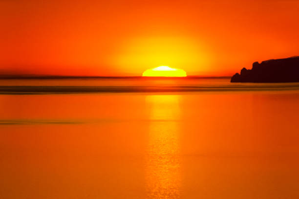 istock Sunset on Lake Baikal, beautiful skyline landscape. 1096574208