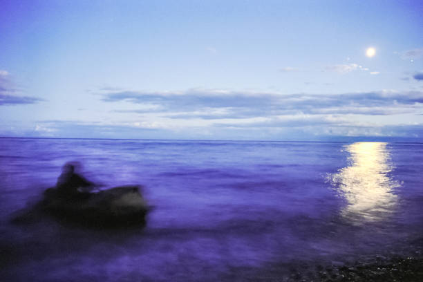 istock Sunset on Lake Baikal, beautiful skyline landscape. 1096574306