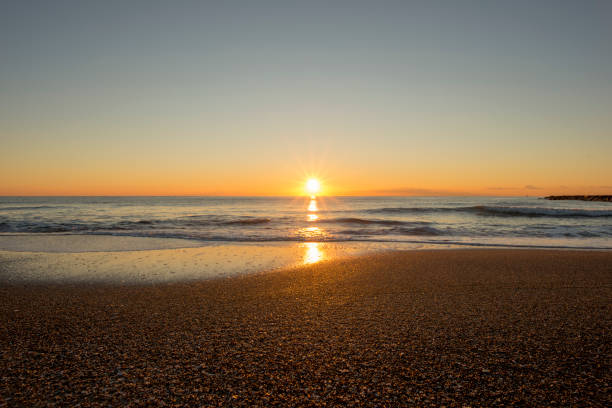 istock Sunrise on a beach in Denia, Alicante 1096584610