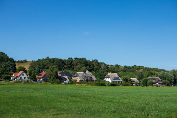 The village Gross Zicker on Ruegen in Germany