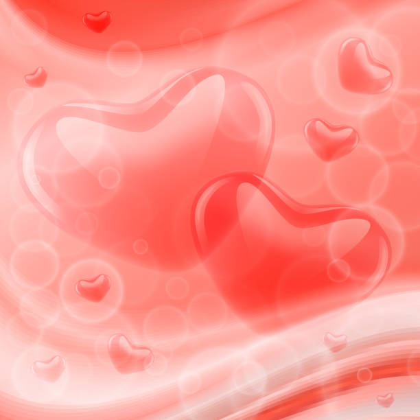 istock Valentines day abstract pink background with shiny heart, bokeh and light wave. 14 February. 1096587498