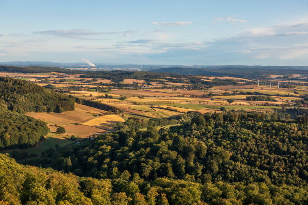 istock View of  rock formation Hohenstein in Germany 1096593450