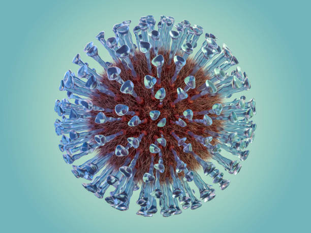 istock The virus in the body in the macro scale. 3D rendering 1096617800