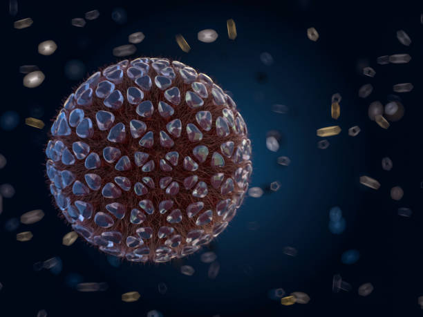 istock The virus in the body in the macro scale. 3D rendering 1096617802