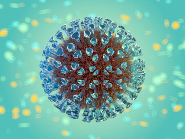 istock The virus in the body in the macro scale. 3D rendering 1096617816