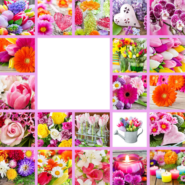 istock Springtime flowers and decoration background 1096624282