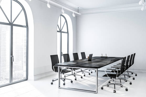 istock Arched meeting room corner 1096626266