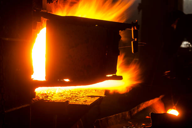 istock Iron melting furnace 1096631340