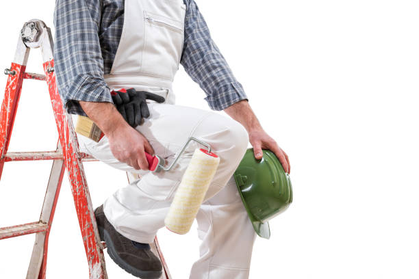 istock Professional house painter isolated on white background 1096631356