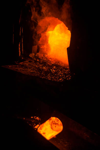 istock Iron melting furnace 1096631406