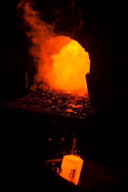 istock Iron melting furnace 1096631696