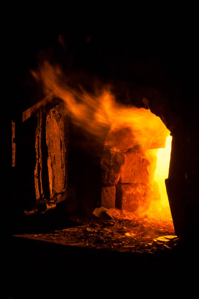 istock Iron melting furnace 1096632370