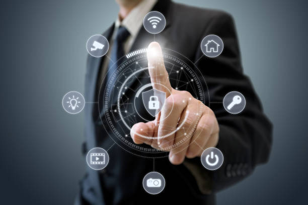 istock Businessman internet computer crime cyber attack smart home network security password protection 1096632452