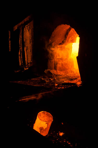 istock Iron melting furnace 1096633706