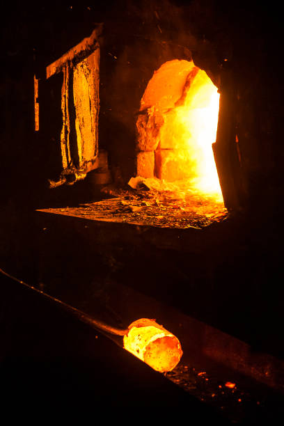 istock Iron melting furnace 1096634978
