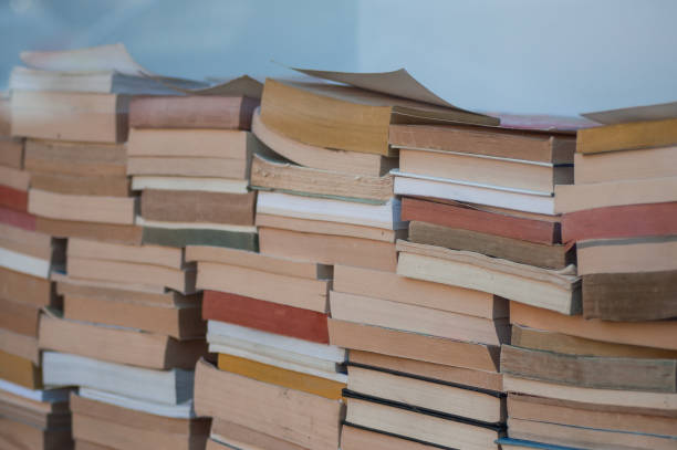 istock books pile in Bookstore 1096635000